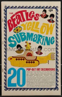 3y0039 YELLOW SUBMARINE softcover book 1968 with 20 psychedelic pop-out art of the Beatles!