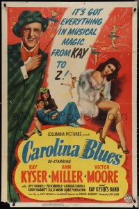 3y0789 CAROLINA BLUES style B 1sh 1944 Kay Kyser and Band, Mature, sexy Ann Miller, ultra rare!