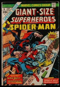 3y1175 SUPER-HEROES Giant-Size #1 comic book June 1974 How Stan Lee & Steve Ditko created Spider-Man!