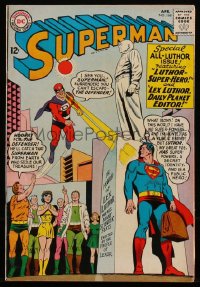 3y1194 SUPERMAN #168 comic book April 1964 pencils by Curt Swan, inks by George Klein!