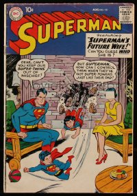 3y1183 SUPERMAN #131 comic book August 1959 pencils by Curt Swan, inks by Stan Kaye!