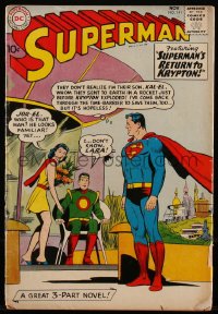 3y1186 SUPERMAN #141 comic book November 1960 pencils by Curt Swan & Wayne Boring, inks by Stan Kaye