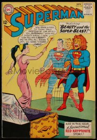 3y1193 SUPERMAN #165 comic book November 1963 pencils by Curt Swan, inks by George Klein!