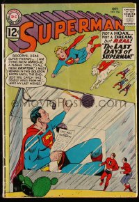 3y1177 SUPERMAN #156 comic book October 1962 pencils by Curt Swan, inks by George Klein!