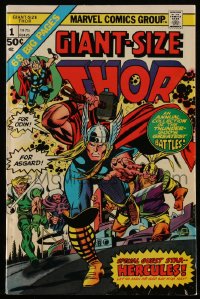 3y1199 THOR Giant-Size #1 comic book 1975 cover art by Gil Kane, Jack Kirby, Vince Colletta!