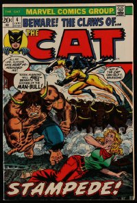 3y1203 TIGRA #4 comic book June 1973 cover pencils by John Romita Sr. & inks by Mortellaro, The Cat!