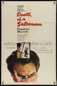 3y0811 DEATH OF A SALESMAN 1sh 1952 Fredric March as Willy Loman, from Arthur Miller's play!