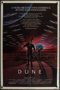 3y0827 DUNE 1sh 1984 David Lynch, art of MacLachlan & Young on Arrakis with Fremen warriors!