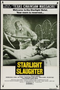 3y0830 EATEN ALIVE 1sh 1977 Tobe Hooper, wild image of sexy bound girl on bed, Starlight Slaughter!