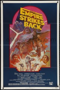 3y0832 EMPIRE STRIKES BACK NSS style 1sh R1982 George Lucas sci-fi classic, cool artwork by Tom Jung!