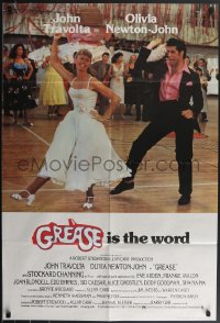 3y0875 GREASE English 1sh 1978 John Travolta & Olivia Newton-John in a most classic musical!