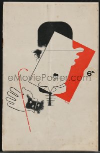 3y0436 MODERN TIMES English program 1936 great different art of Charlie Chaplin by McK.K., rare!