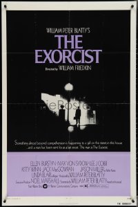 3y0837 EXORCIST 1sh 1974 William Friedkin, Von Sydow, horror classic from William Peter Blatty!