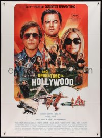 3y0072 ONCE UPON A TIME IN HOLLYWOOD French 1p 2019 Pitt, DiCaprio and Robbie by Chorney, Tarantino!