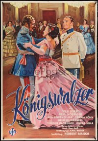 3y0455 ROYAL WALTZ German 37x54 1935 Herbert Maisch's Konigswalzer, romantic Trieb art, very rare!