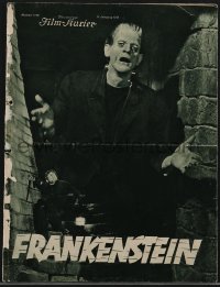 3y0459 FRANKENSTEIN German program 1932 wonderful images of monster Boris Karloff, cool & rare!