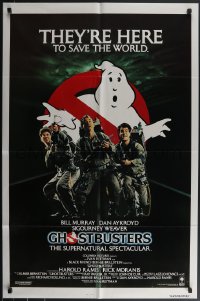 3y0866 GHOSTBUSTERS int'l 1sh 1984 Bill Murray, Aykroyd & Ramis are here to save the world!