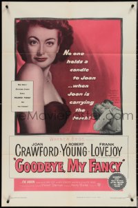 3y0874 GOODBYE MY FANCY 1sh 1951 no one holds a candle to Joan Crawford & Robert Young!