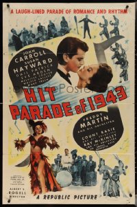 3y0893 HIT PARADE OF 1943 1sh 1943 Susan Hayward, John Carroll, Count Basie & His Orchestra!