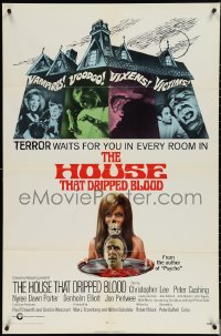 3y0896 HOUSE THAT DRIPPED BLOOD int'l 1sh 1971 Christopher Lee, Vampires! Voodoo! Vixens!