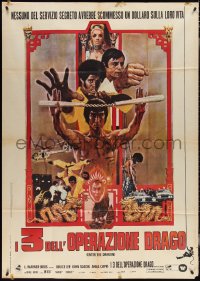 3y0100 ENTER THE DRAGON Italian 1p 1973 Bruce Lee kung fu classic, the movie that made him a legend!