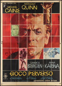 3y0092 MAGUS Italian 2p 1968 Michael Caine, Anthony Quinn, Candice Bergen, Anna Karina, art by Nistri