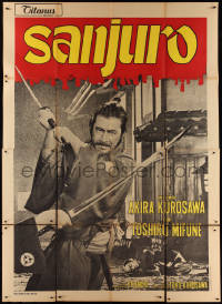 3y0049 SANJURO Italian 2p 1968 Akira Kurosawa's Tsubaki Sanjuro, Samurai Toshiro Mifune, different!