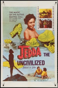 3y0917 JEDDA THE UNCIVILIZED 1sh 1956 the native mating call was stronger than civilization!