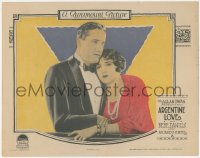 3y0572 ARGENTINE LOVE LC 1924 close up of Bebe Daniels comforted by James Rennie in tuxedo, rare!