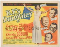 3y0512 B.F.'S DAUGHTER TC 1948 full-length sexy Barbara Stanwyck, Van Heflin, Charles Coburn!