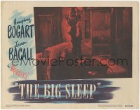 3y0577 BIG SLEEP LC #7 1946 Humphrey Bogart w/ gun and dead John Ridgely, directed by Howard Hawks!