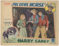 3y0596 DEVIL HORSE chapter 1 LC 1932 Harry Carey disarming bad guy, Greta Granstedt, Untamed, color!