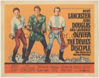 3y0524 DEVIL'S DISCIPLE TC 1959 Burt Lancaster, Kirk Douglas & Laurence Olivier all with two guns!