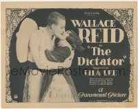 3y0526 DICTATOR TC 1922 romantic c/u of South American Wallace Reid kissing Lila Lee, very rare!