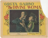 3y0599 DIVINE WOMAN LC 1928 Greta Garbo with Lars Hanson hunted as a deserter, very rare!