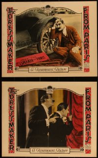 3y0727 DRESSMAKER FROM PARIS 2 LCs 1925 Leatrice Joy, Paul Bern directed, Harlow's husband, rare!