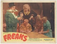 3y0607 FREAKS LC R1949 Tod Browning classic, Wallace Ford building tiny ladder by Schlitze, rare!