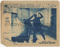 3y0624 HOUSE WITHOUT A KEY chapter 3 LC 1926 ultra rare 1st Charlie Chan, serial, Missing Numeral!