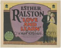 3y0543 LOVE & LEARN TC 1928 sexy blonde Esther Ralston loves Lane Chandler in tuxedo, ultra rare!