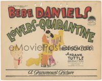 3y0544 LOVERS IN QUARANTINE TC 1925 Bebe Daniels is a girl who acts first & thinks afterwards!