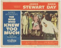 3y0638 MAN WHO KNEW TOO MUCH LC #4 1956 James Stewart & Doris Day watch Gelin w/ knife in his back!