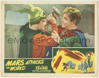 3y0641 MARS ATTACKS THE WORLD LC #5 R1950 c/u of Buster Crabbe as Flash Gordon in death struggle!