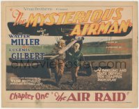 3y0546 MYSTERIOUS AIRMAN chapter 1 TC 1928 full-color Walter Miller & Eugenia Gilbert by plane, rare