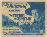 3y0548 MYSTERY MOUNTAIN chapter 6 TC 1934 Ken Maynard & Wonder Horse Tarzan, serial, Perfect Crime!