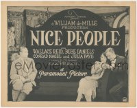 3y0550 NICE PEOPLE TC 1922 Wallace Reid is jealous of Bebe Daniels & Conrad Nagel, very rare!