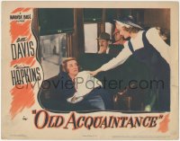 3y0646 OLD ACQUAINTANCE LC 1943 pretty Miriam Hopkins wakes sleeping Bette Davis on train!