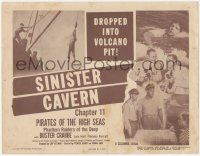 3y0555 PIRATES OF THE HIGH SEAS chapter 11 TC 1950 Buster Crabbe, Columbia serial, Sinister Cavern!