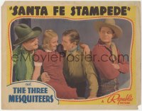 3y0653 SANTA FE STAMPEDE LC 1938 John Wayne holds June Martel, Crash Corrigan & Max Terhune!