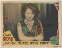 3y0667 THREE WEEKENDS LC 1928 wonderful waist-high close up of pretty red-haired Clara Bow!