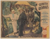 3y0676 WHITE WOMAN LC 1933 sexy Carole Lombard & Charles Laughton in Malaysia with natives!